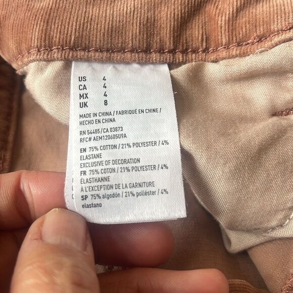 American Eagle Outfitters Women's mauve corduroy Skirt Size 4 - Picture 8 of 11